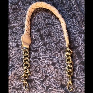 3 for $20/ Bag strap- cream with golden hardware